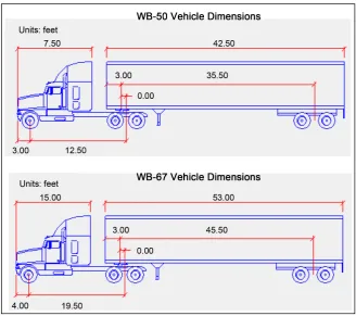 Figure 1. WB-50 and WB-67 vehicle configurations. 