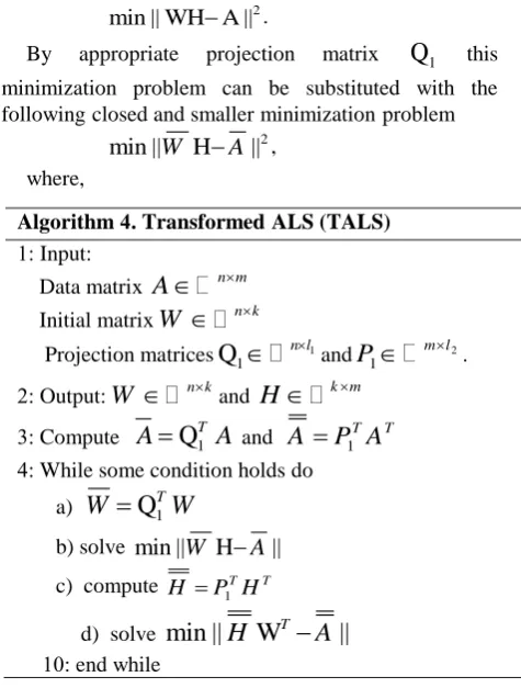 Figure 1. Relative errors of approximation of  CBCL database for different values of l 