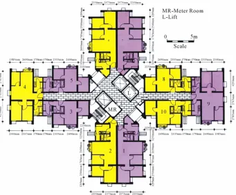 Figure 7. Testing site floor network. 