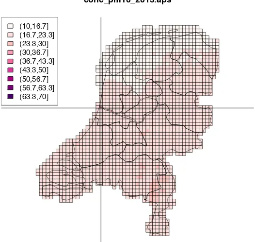 Figure 9: persons * average exposure PM10 (ug/m3).