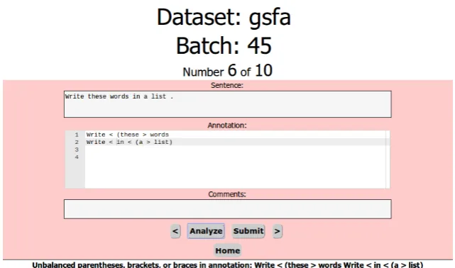 Figure 5: An example error notiﬁcation. The red background indicates an error, and the cause of the error is displayed at thebottom of the screen.