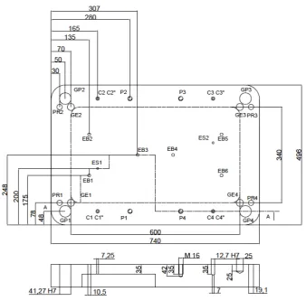 Fig. 2. Upper holder of the plastic injection mould                                                           