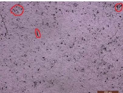 Fig. 1 . Optical micrograph of AA 7075/SiC composite sample. 
