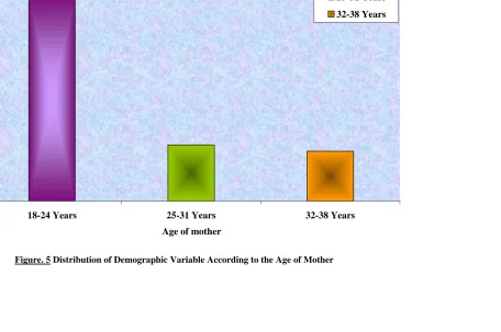 Figure. 5 Distribution of Demographic Variable According to the Age of Mother 