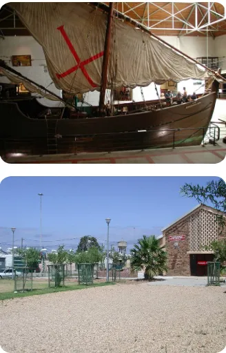 Figure 11.  Reconstructed caravel commemorating the voyage of Bartolomeu Dias, Dias Museum complex, Mossel Bay