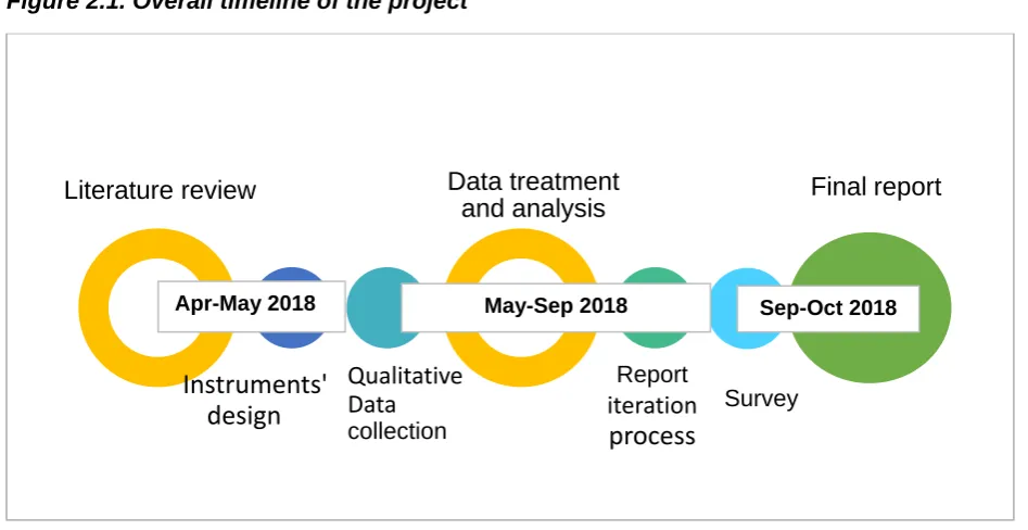 Figure 2.1. Overall timeline of the project  