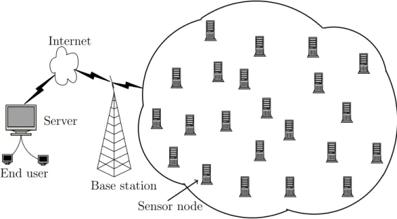 Figure 1.1: A Wireless Sensor Network