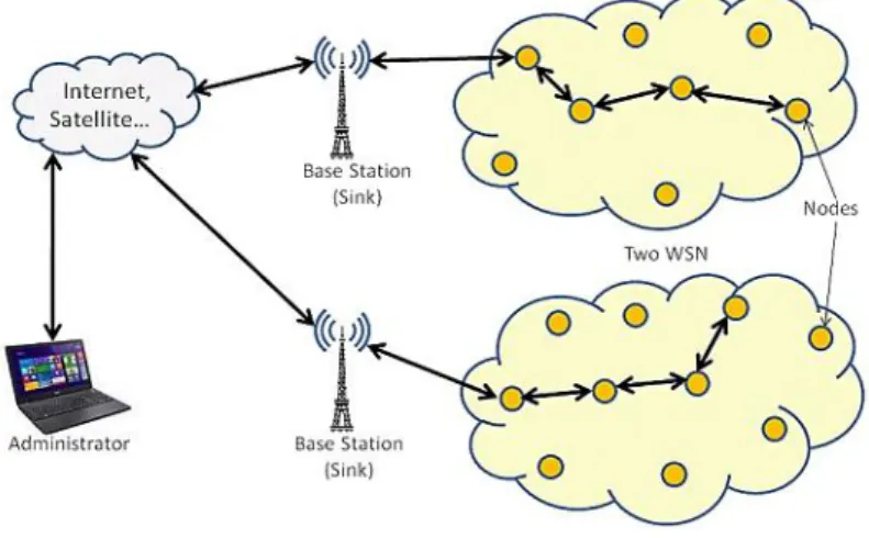 Figure 1. WSNs organization 