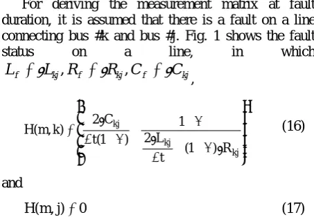 Fig. 1. The fault status on a line