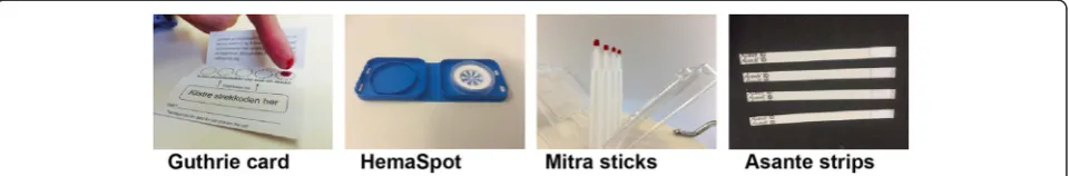 Fig. 1 Different devices for collecting capillary blood samples in small quantities by non-professionals
