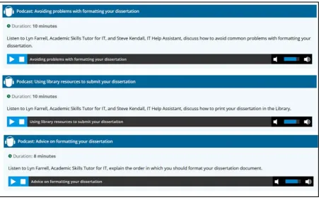 Figure 2 Dissertation IT Kit Podcasts 