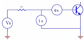 Fig. 9 Transistor noise model.   