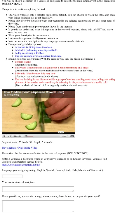 Figure 1: A screenshot of our annotation task as it wasdeployed on Mechanical Turk.