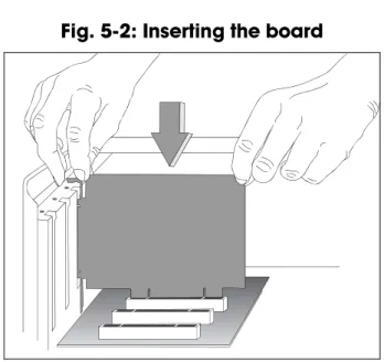 Fig. 5-2: Inserting the board 