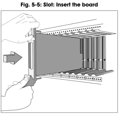 Fig. 5-5: Slot: Insert the board 
