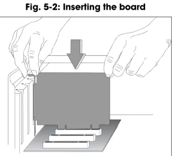 Fig. 5-2: Inserting the board 