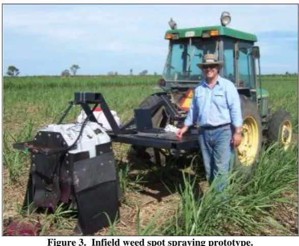 Figure 3.  Infield weed spot spraying prototype. 