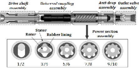 Figure 1. Composition of positive displacement motor [7] 