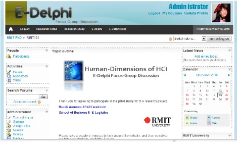 Figure 4.1: eDelphi focus-group discussion 
