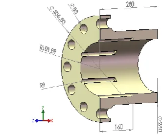 Figure 8.   A cut-view of  145 MW rotor generator coupling   