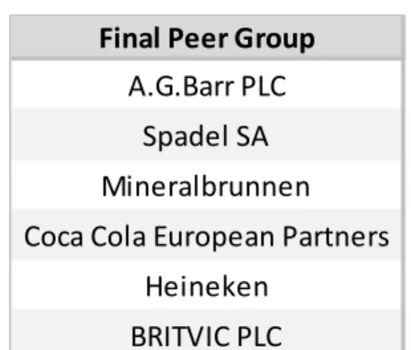 Figure 13 – Peer Group 