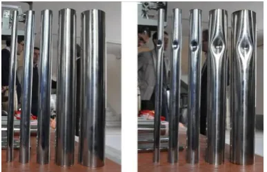 Figure 4.  Specimens with different imperfections and diameters 