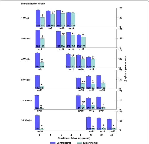 Figure 1 Study design with internal fixation and spontaneous recovery durations and sample size per group
