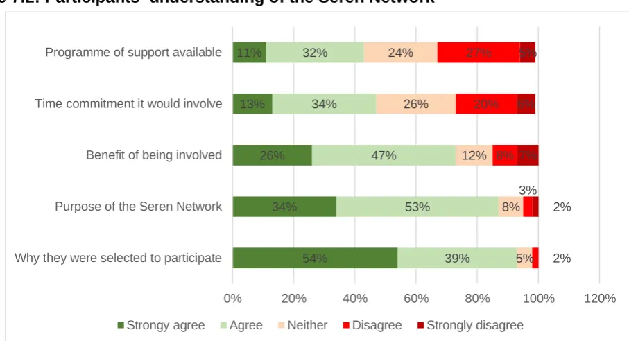 Figure 7.2: Participants’ understanding of the Seren Network  