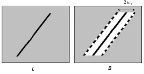 Fig. 06. (a)Fig. 6.centre of the image between the white lines that delimit the area where(d) Selected wind ﬁeld related region over the enhanced image