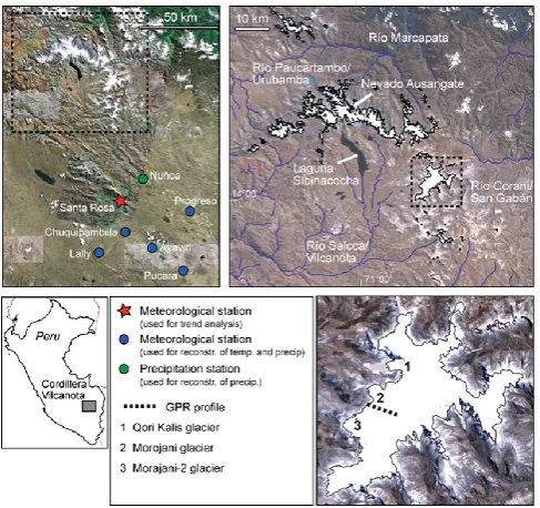 Fig. 1. Upper left: overview of study site; upper right: satellite viewon the CV (Landsat-5 TM, 4 August 2006) with major river catch-ments indicated