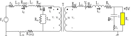 Figure 3 . The equivalent circuit of the master output of the proposed converter at 0 ≤  ≤    