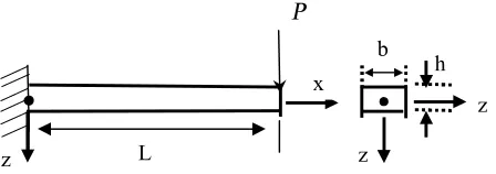 Figure 2. A cantilevere beam 
