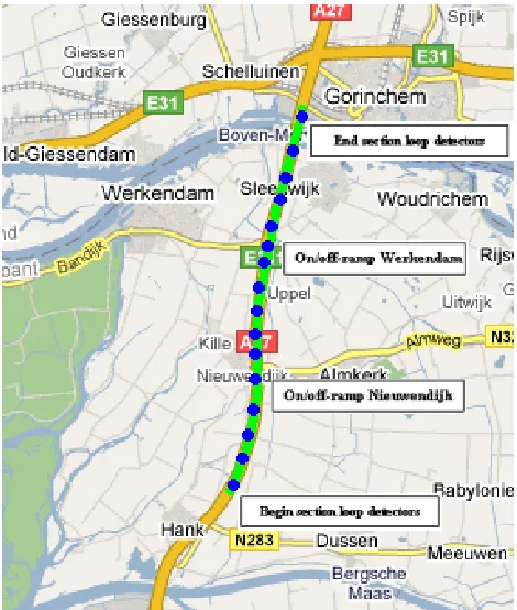 Figure 10: Illustration of the A27 section (source: GoogleMaps)    