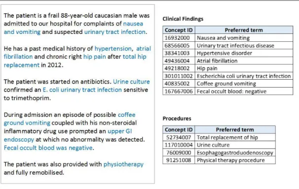 Figure 5-1: Natural Language Processing encoding SNOMED CT 