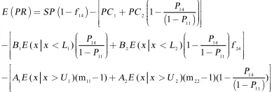 Table 2 shows the variations of the optimum process mean and the optimum expected profit with changing decreases