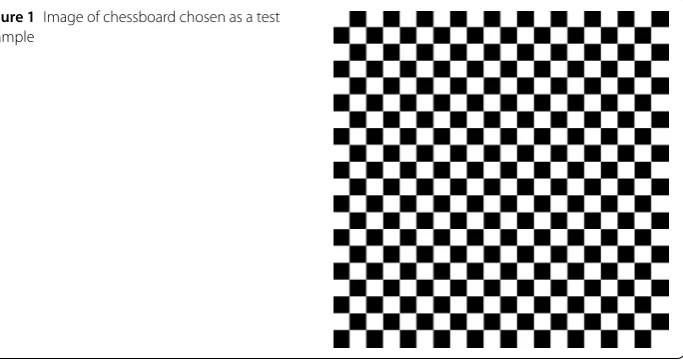 Figure 1 Image of chessboard chosen as a test