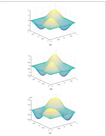 Figure 5 (a) The CNCS solution whenthe analytical solution and CNCS solution at t = 0.9