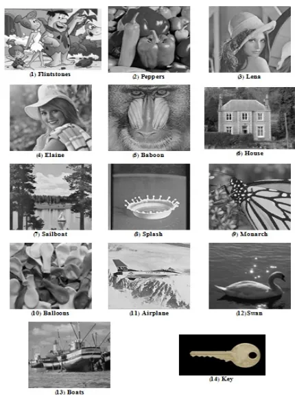 Figure 6. Sample images compression (a) - (n).