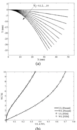 Figure  6.  Beam  of  case  II  with  clamped-free  boundary 