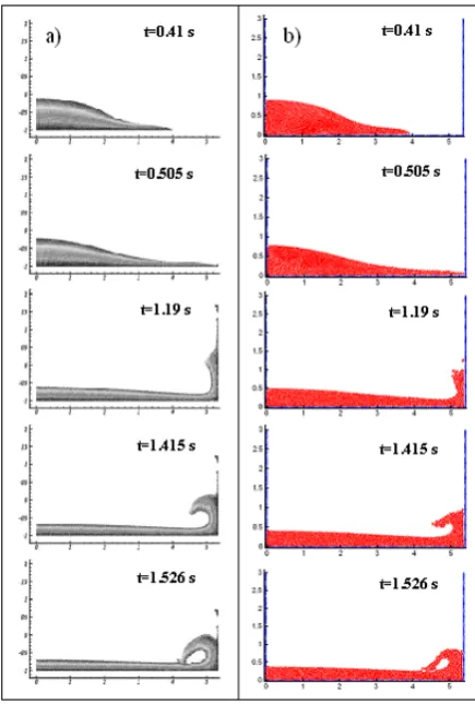 Figure 2 presents some snapshots of the flow at 