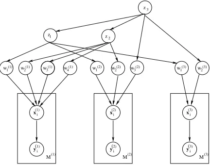 Figure 2: Graphical representation of the hierarchicaltransfer model.