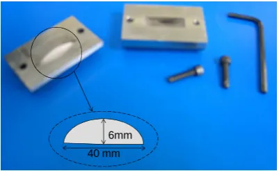 Figure 1. Steel mold used for constrained aging