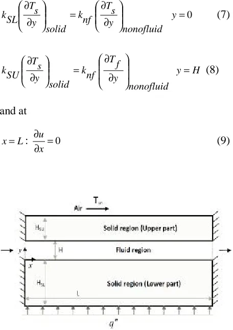 Figure 1. Schematic of the 2D microchannel. 