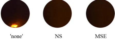 Figure 9 shows typical images for the “none”, NS, and MSE experiments ob-tained with the 0.75 wt% and 1.50 wt% CMC solutions