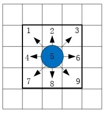 Figure 1. The feasible direction of the individual. 