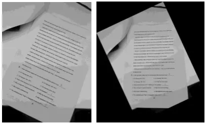 Figure 3. Image rotation correction result.  