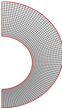 Figure 2. A typical mesh grid. 