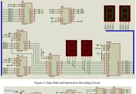 Figure 2. Data Path and Instruction Decoding Circuit. 