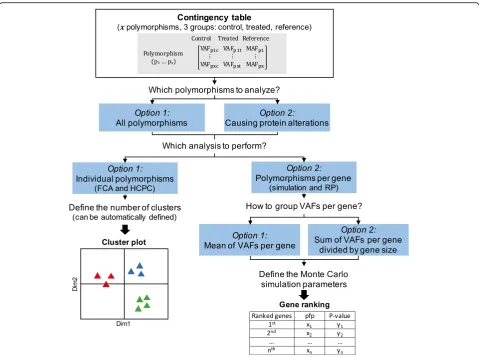 Fig. 2 Overview of the two statistical strategies to highlight gene and polymorphisms most likely to be associated with IM resistance