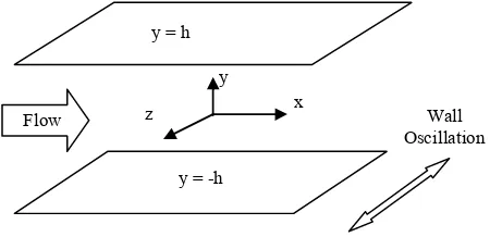 Figure 1. Coordinate system and geometry in a channel. 